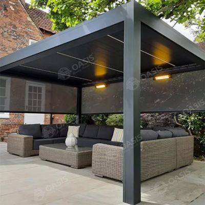 quality  Outdoor Aluminium Mansions Patio Louvered Pergola 3x5x2.8m 10 Years Warranty factory