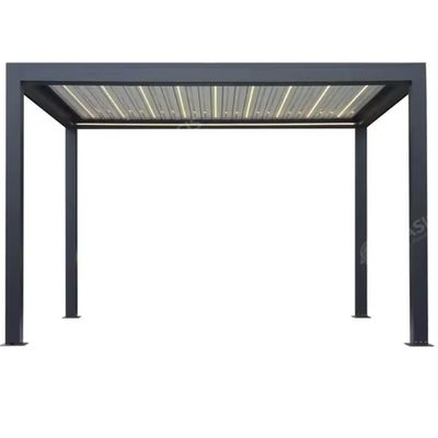 Hệ thống ngoài trời vườn sân sân mái nhà chống nước nhôm Pergola Louvered cho biệt thự