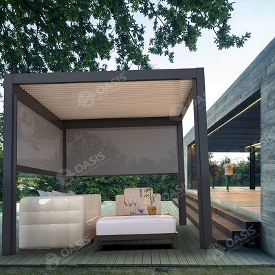 Pergola in lega di alluminio 6063t5 con motore a lucchetto di tipo pesante su misura