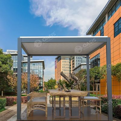 Pergola per abitazioni a motore in alluminio a lucchetto di dimensioni personalizzate finitura rivestita in polvere
