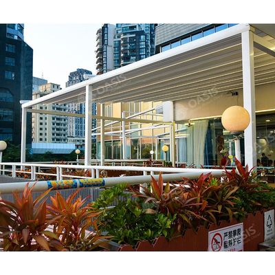 US Style nhôm Pergola với bảng điều chỉnh mái nhà điều khiển từ xa hoạt động