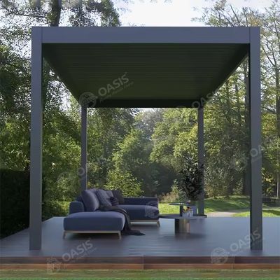 Hot Sale 3x3M Outdoor Gazebo Garden Aluminum Louvered Pergola For Mansions