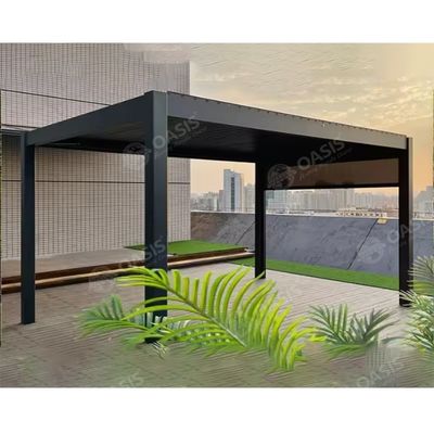 3X4M Louver Aluminium Gazebo Luxury Mordern Aluminum Louvered Pergola Cho biệt thự