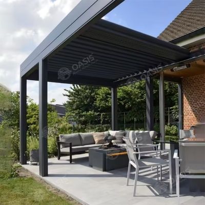 Canopy pergola terrazza con tetto motore con tetto di alluminio pergola per palazzi