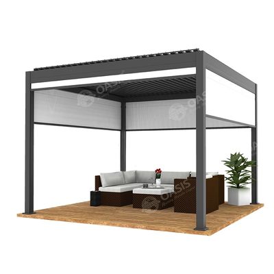 Ngoài trời sống nhôm Pergola Louvered cho các dự án làm vườn của tòa nhà