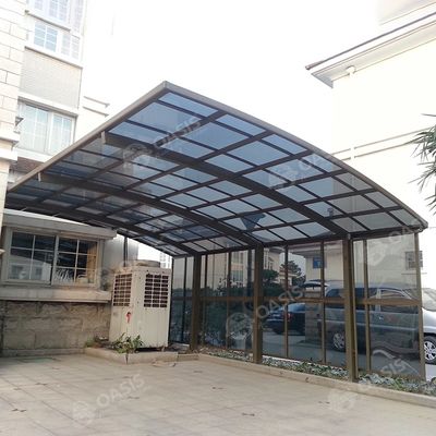 Chiếc xe che nắng chống nước Carport Polycarbonate nhôm phong cách hiện đại tùy chỉnh