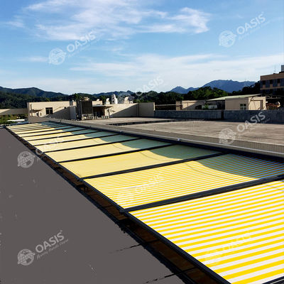 Khung nhôm Áo che mặt trời điện gắn vào nhà 2m 2.5m 3m Cổ chỉnh kích thước