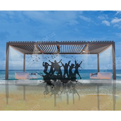 Thiết kế chuyên nghiệp nâng cấp gạch nhôm Pergola mái lót cho nhà hàng