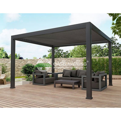 Adjustable 0-100 Degree Aluminum Louvered Pergola with 5-Year Warranty and Aluminum Alloy 6063 T5 Construction