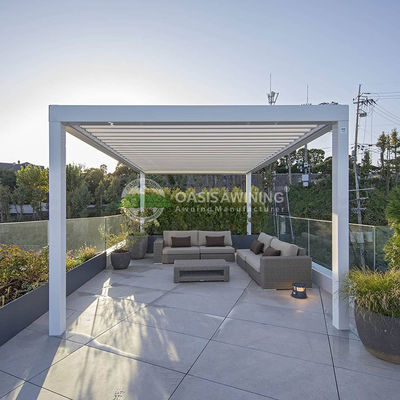 Waterproof Motorized Aluminum Louvered Pergola with 5 Years Warranty and Eco-Friendly Design