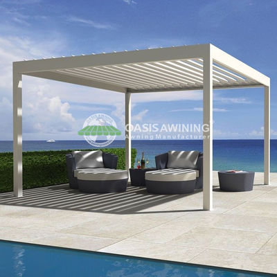 Aluminum Pergola with Louvered Roof - Aluminum Alloy 6063 T5 for Outdoor Application and 5-Year Warranty