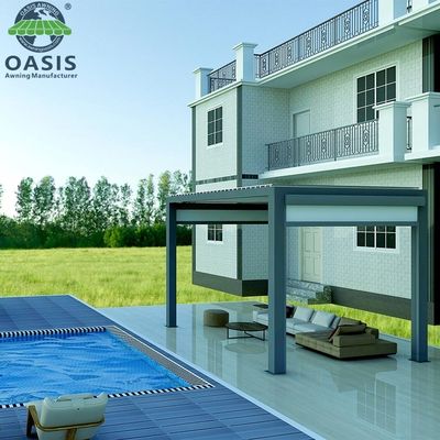 Waterproof Aluminum Louvered Pergola with 5-Year Warranty and Adjustable Louvers