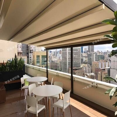 Multifunctional and Durable Premium Commercial Aluminum Shade Sail Garden/Terrace Gazebo Retractable Sunshade