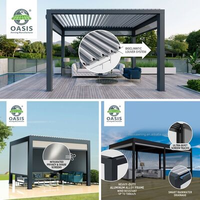 Best Prices New Light Duty Type Aluminium Louver Blade Pergola L001